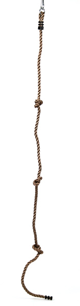 Klettertau Ein beiges Klettertau