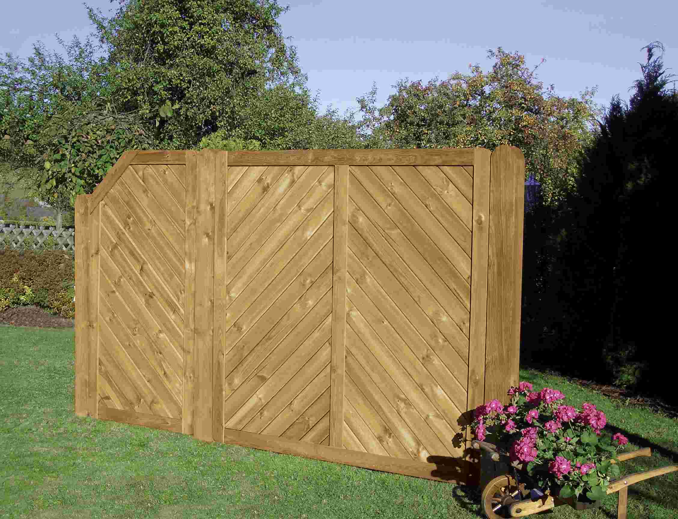 Luxor Sichtblende Ein Luxor Feld mit einem Seitenfeld