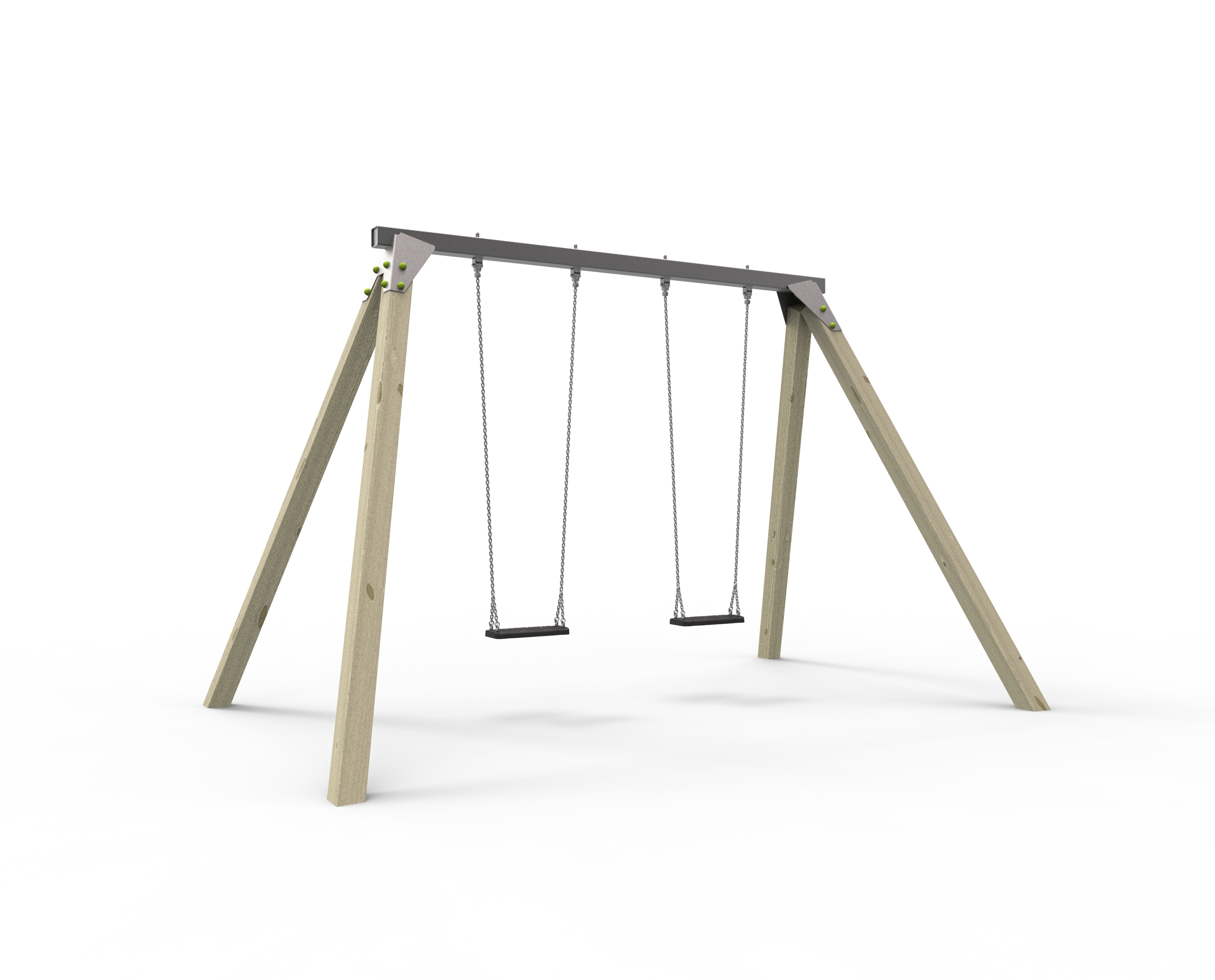 Doppelschaukel kommunal Eine Doppelschaukel kommunal